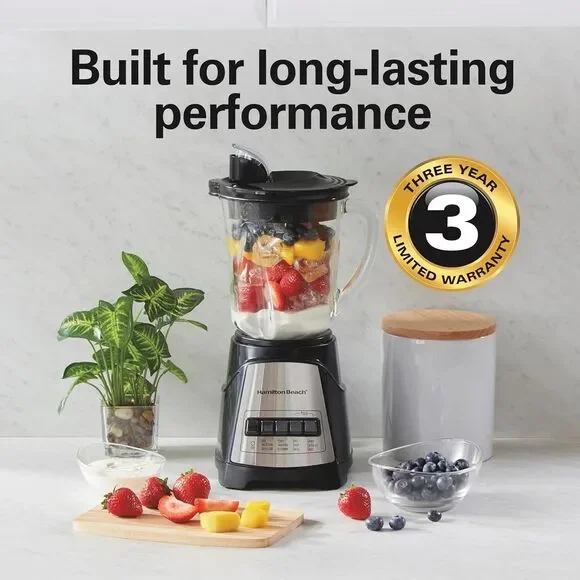 Hamilton Beach Power Elite Multi-Function Blender - Black (58148AJ) NIB Kitchen